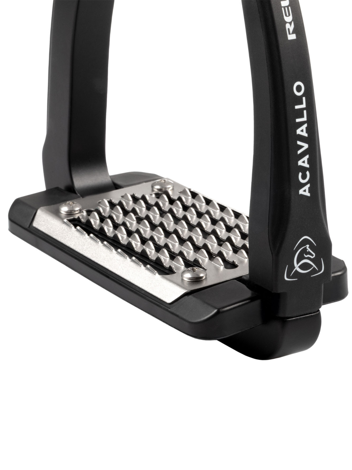 Acavallo Rel-X Easy Stirrups Shaped Arm Black