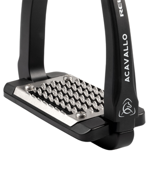 Acavallo Rel-X Easy Stirrups Shaped Arm Black