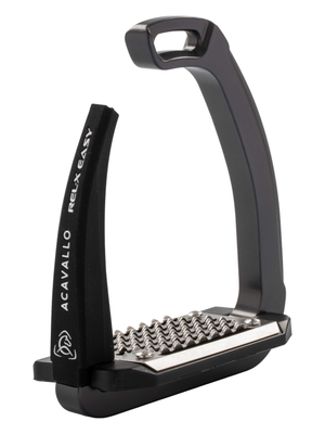 Acavallo Rel-X Easy Stirrups Charcoal