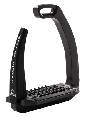 Acavallo Rel-X Easy Stirrups Total Black