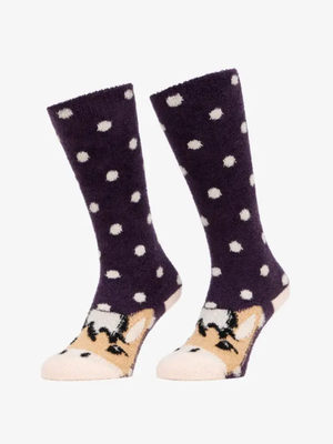 LeMieux Mini Fluffy Character Socks Fjord Lilac