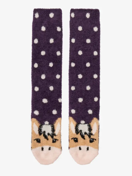 LeMieux Mini Fluffy Character Socks Fjord Lilac