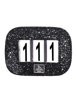 SD Design Glitter Number Holder Black