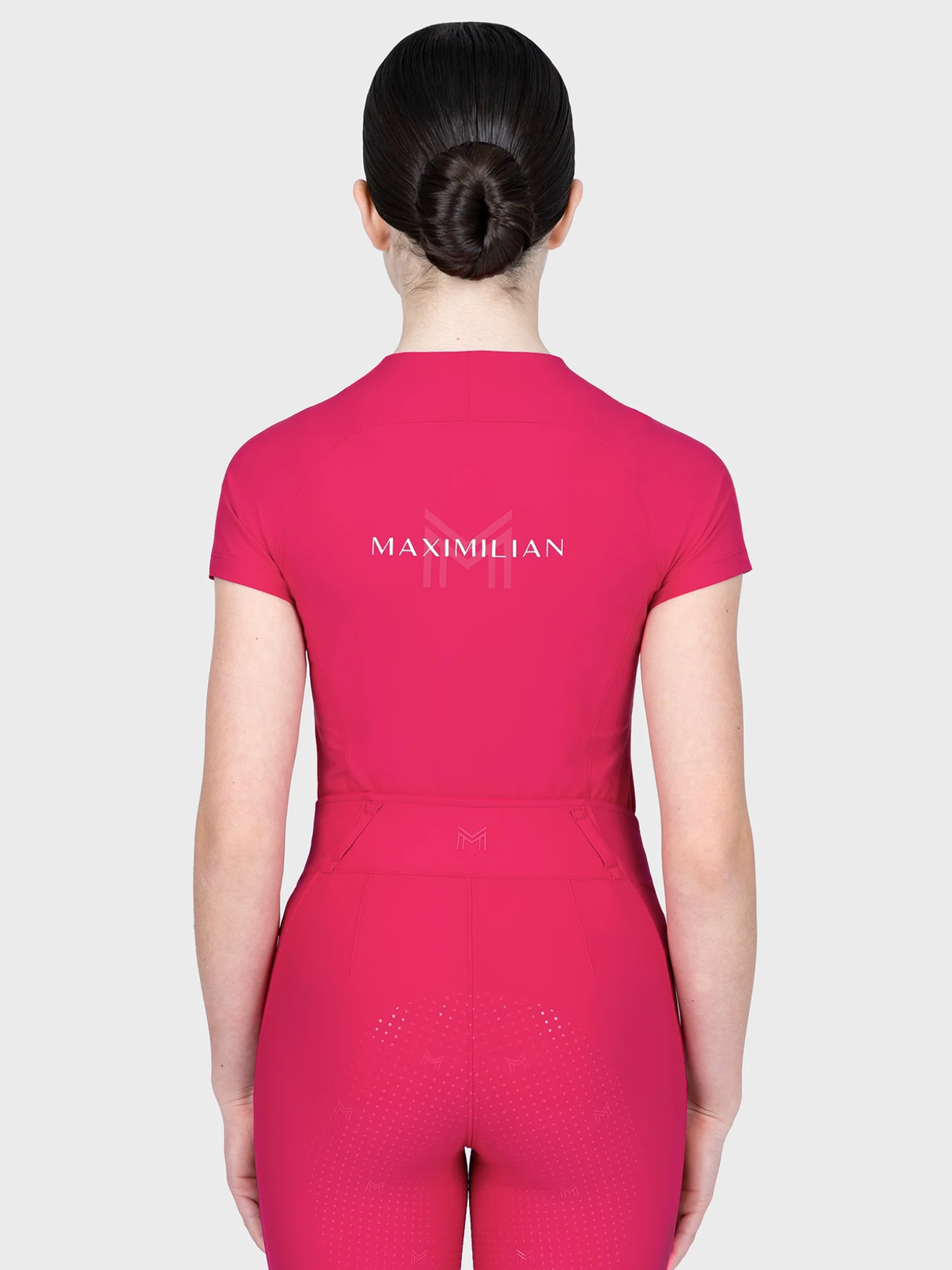 Maximilian Young Rider Nora Short Sleeve Base Layer Cranberry
