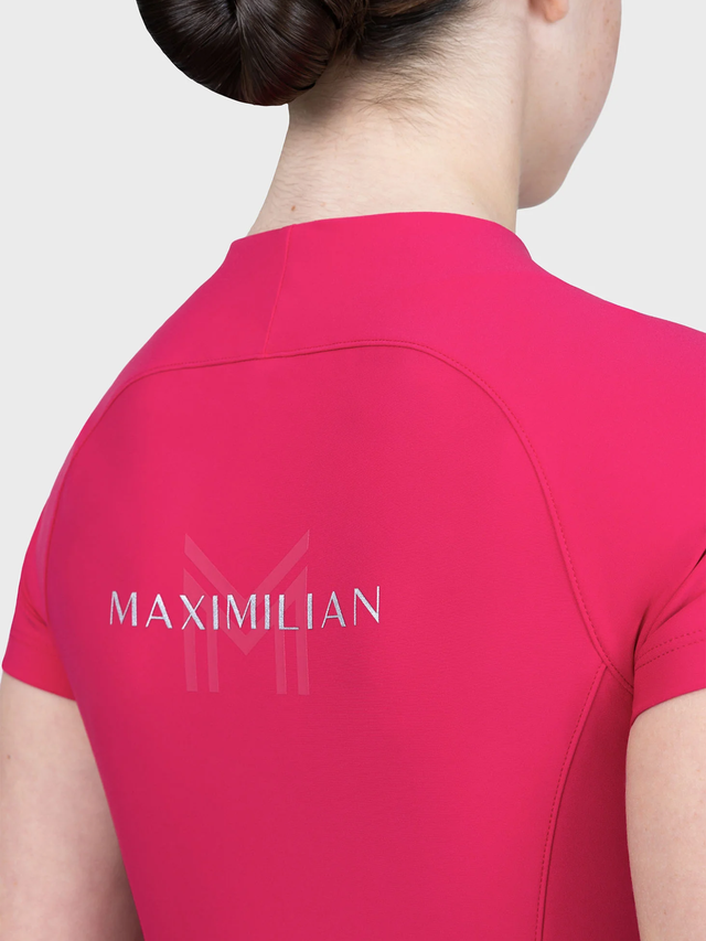 Maximilian Young Rider Nora Short Sleeve Base Layer Cranberry