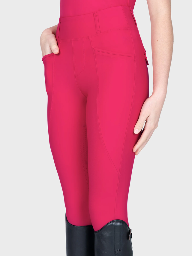 Maximilian Young Rider Pro Riding Leggings Cranberry