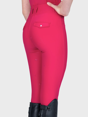 Maximilian Young Rider Pro Riding Leggings Cranberry