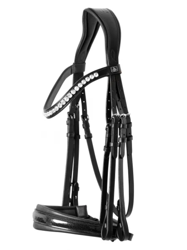 SD Design Mystery Double Bridle Black/Glitter