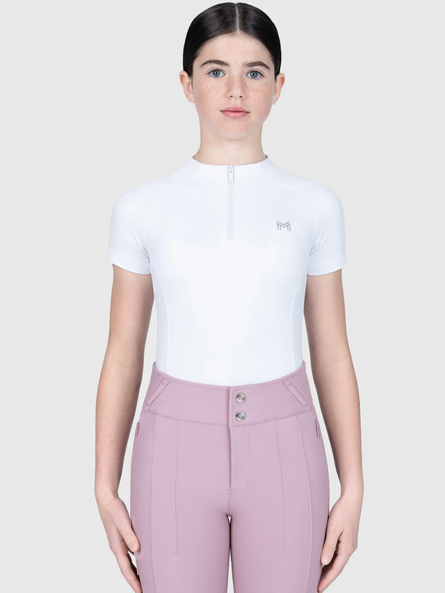Maximilian Young Rider Nora Short Sleeve Base Layer White