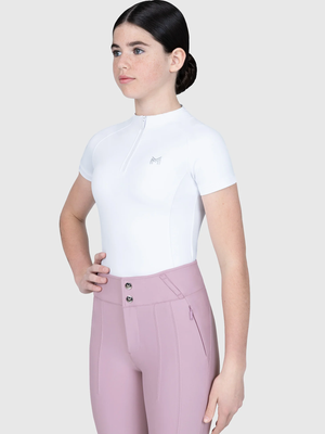 Maximilian Young Rider Nora Short Sleeve Base Layer White