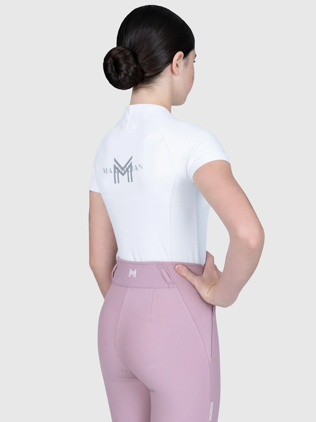 Maximilian Young Rider Nora Short Sleeve Base Layer White