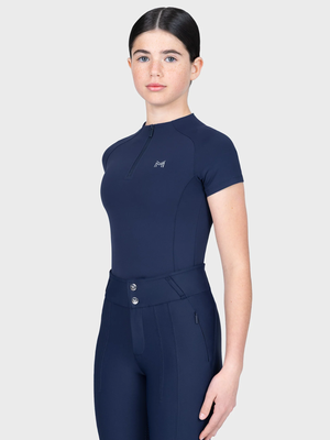 Maximilian Young Rider Nora Short Sleeve Base Layer Navy