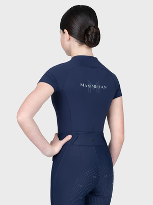 Maximilian Young Rider Nora Short Sleeve Base Layer Navy