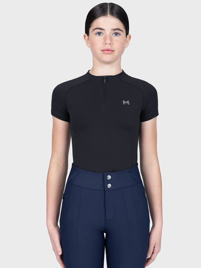 Maximilian Young Rider Nora Short Sleeve Base Layer Black