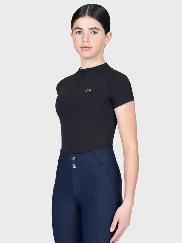 Maximilian Young Rider Nora Short Sleeve Base Layer Black