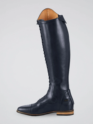 Premier Equine Maurizia Ladies Lace Front Leather Riding Boots Navy