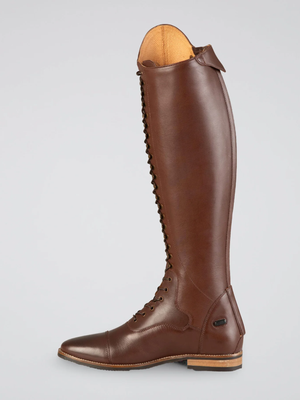 Premier Equine Maurizia Ladies Lace Front Leather Riding Boots Brown