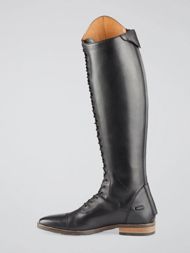 Premier Equine Maurizia Ladies Lace Front Leather Riding Boots Black