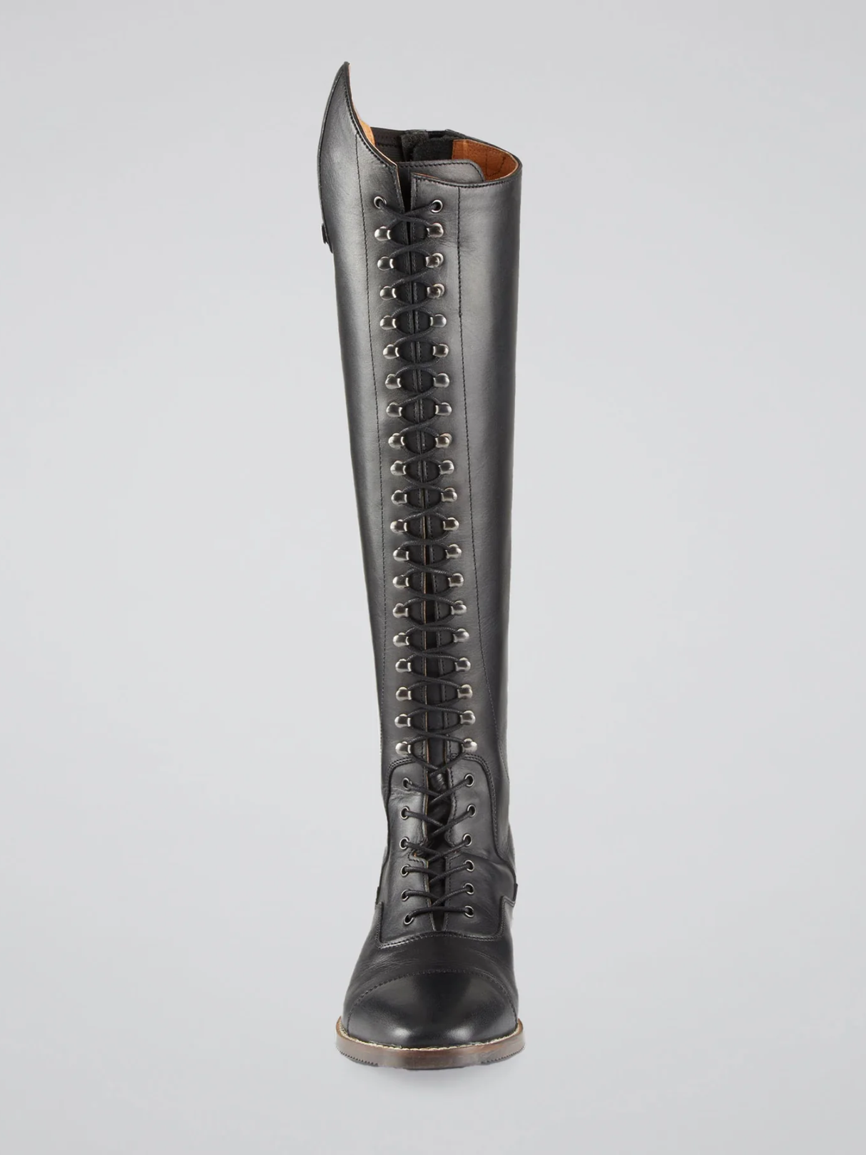 Premier Equine Maurizia Ladies Lace Front Leather Riding Boots Black