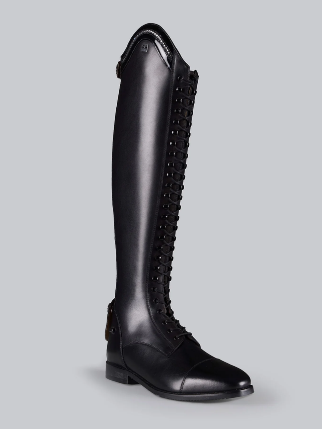 Premier Equine Astra Womens Lace Front Leather Riding Boots Black