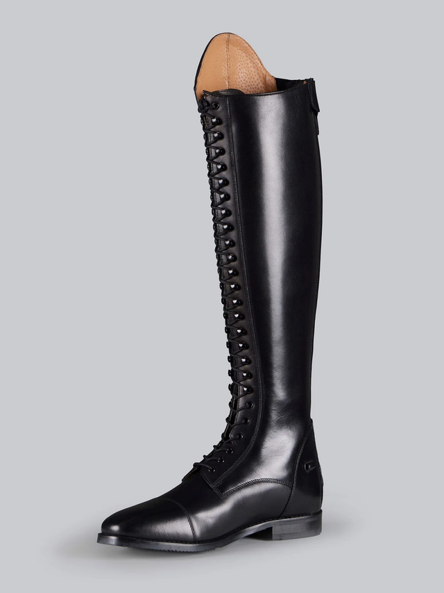 Premier Equine Astra Womens Lace Front Leather Riding Boots Black