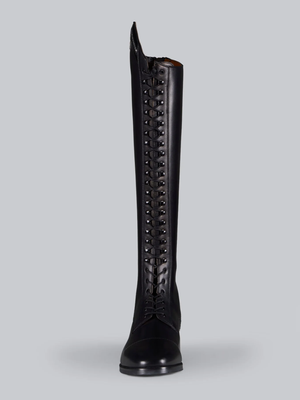 Premier Equine Astra Womens Lace Front Leather Riding Boots Black