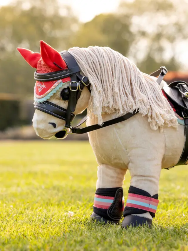 LeMieux Harlow Toy Pony Fly Hood Coral Crush