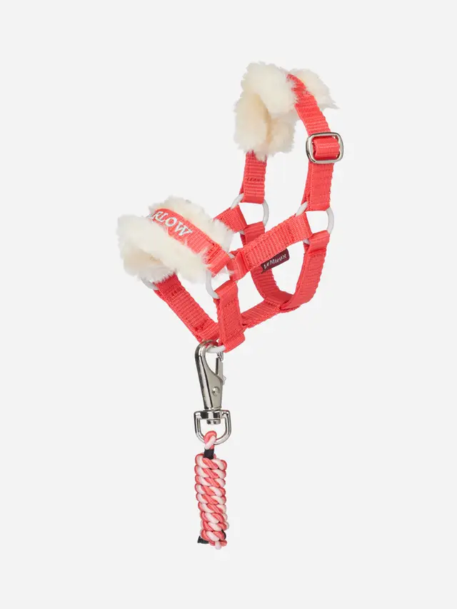 Harlow Toy Pony Headcollar & Leadrope Coral Crush