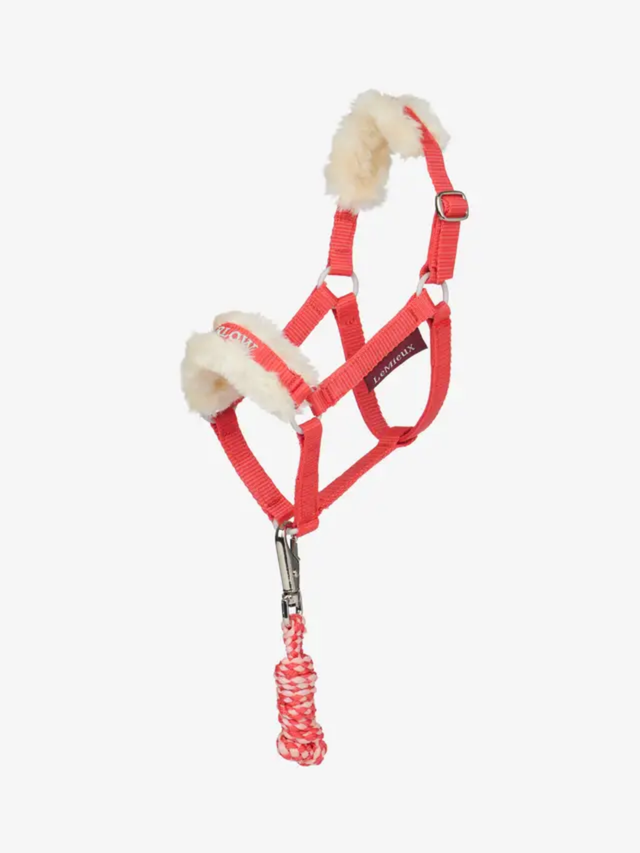 LeMieux Hobby Horse Harlow Headcollar & Leadrope Coral Crush