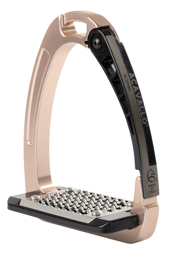 Acavallo Arena AluPro Stirrups Titanium Rose