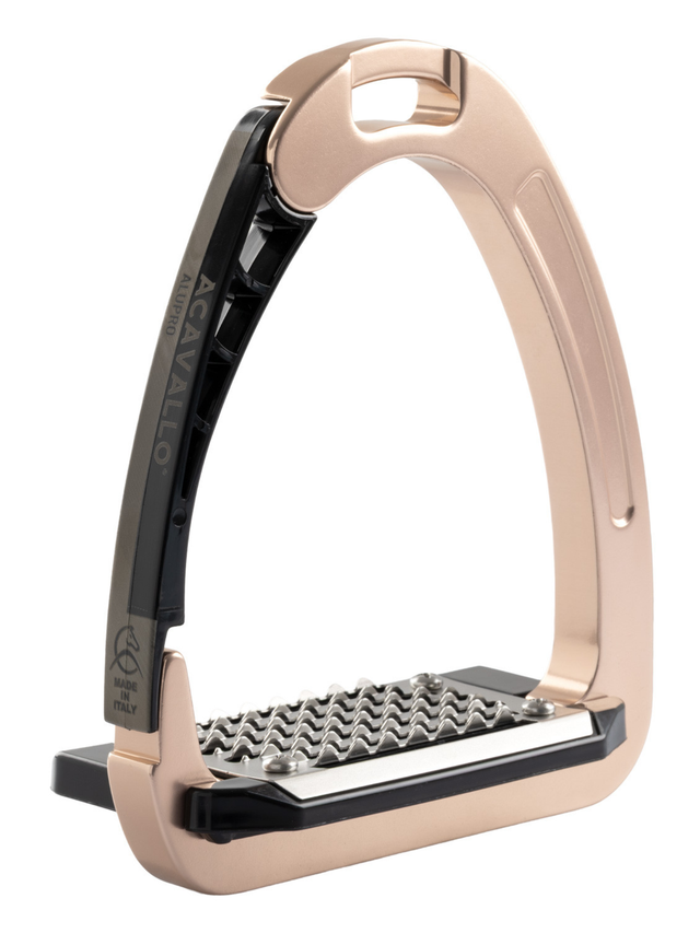 Acavallo Arena AluPro Stirrups Titanium Rose