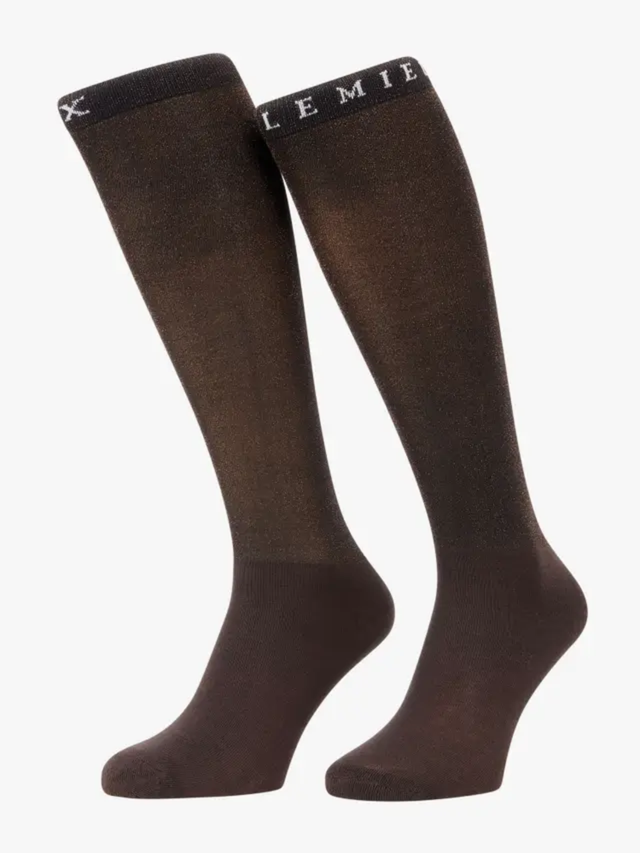 LeMieux Brilliance Competition Socks Espresso