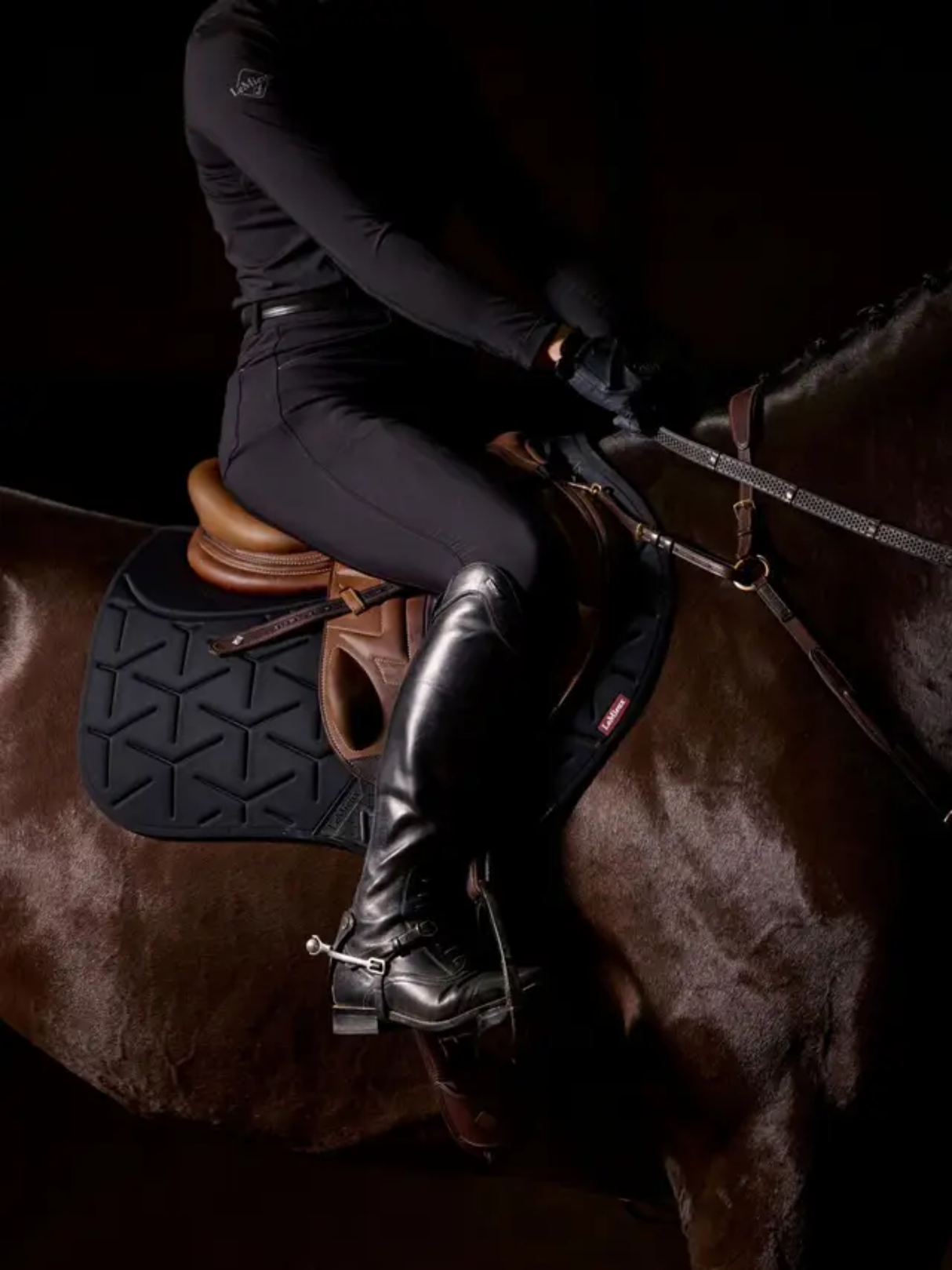 LeMieux ProForm Moulded Jump Saddle Pad Black