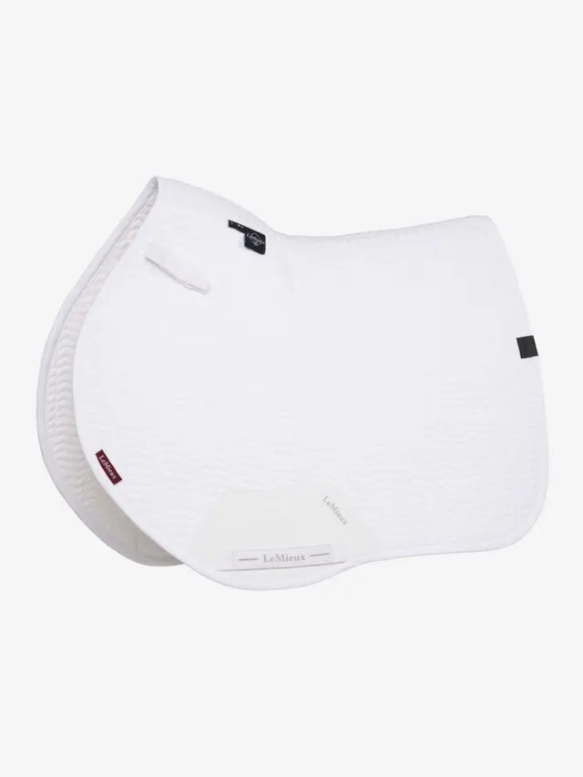 LeMieux Essence Eurojump Square Saddle Pad White