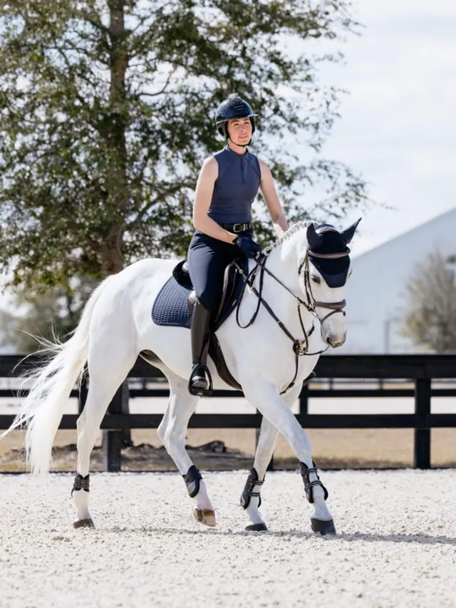 LeMieux Essence Eurojump Square Saddle Pad Navy
