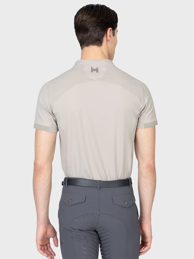 Maximilian Track Short Sleeve Base Layer Soft Taupe