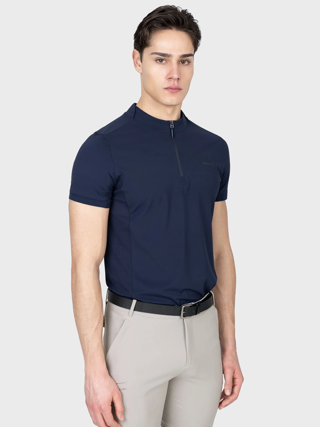 Maximilian Track Short Sleeve Base Layer Atlantic