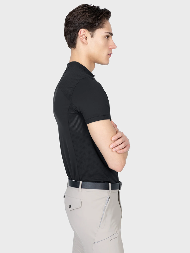 Maximilian Track Short Sleeve Base Layer Black
