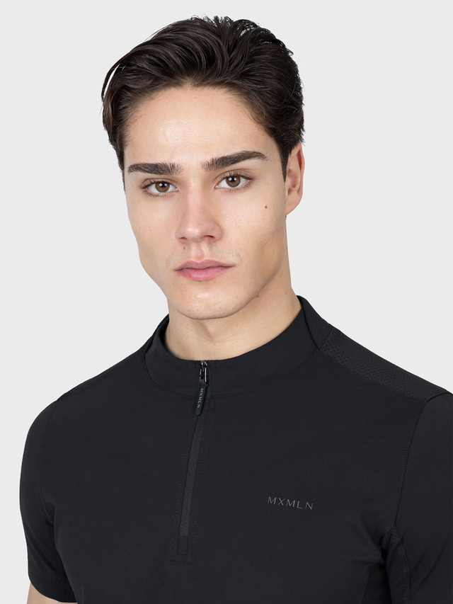 Maximilian Track Short Sleeve Base Layer Black