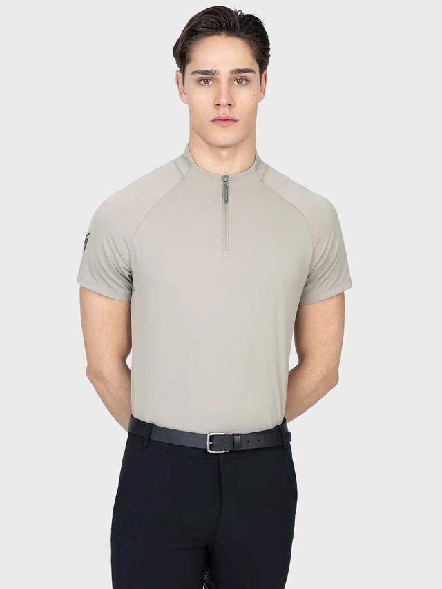 Maximilian Code Short Sleeve Base Layer Soft Taupe