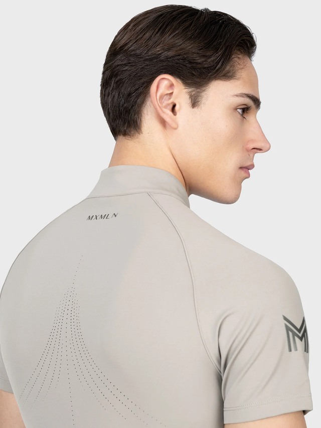 Maximilian Code Short Sleeve Base Layer Soft Taupe
