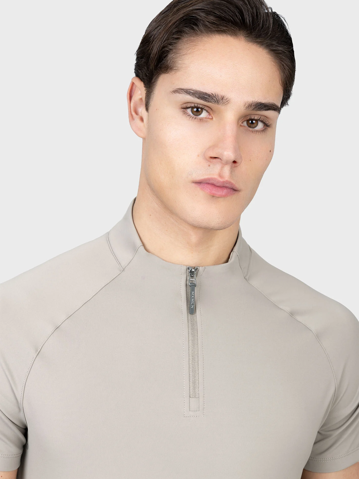 Maximilian Code Short Sleeve Base Layer Soft Taupe