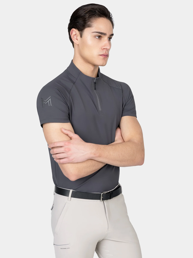 Maximilian Code Short Sleeve Base Layer Graphite