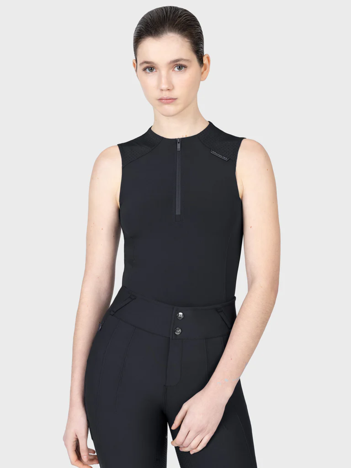 Maximilian Origin Sleeveless Base Layer Black