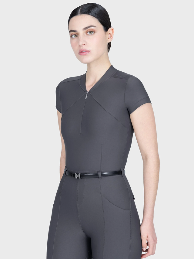 Maximilian Velya Short Sleeve Base Layer Graphite