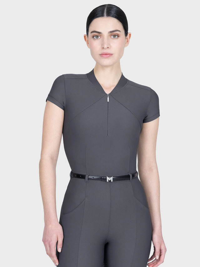 Maximilian Velya Short Sleeve Base Layer Graphite
