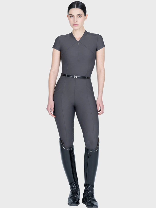 Maximilian Velya Short Sleeve Base Layer Graphite