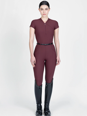 Maximilian Velya Short Sleeve Base Layer Rosewood