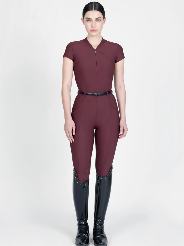 Maximilian Velya Short Sleeve Base Layer Rosewood