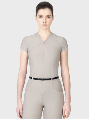 Maximilian Velya Short Sleeve Base Layer Soft Taupe